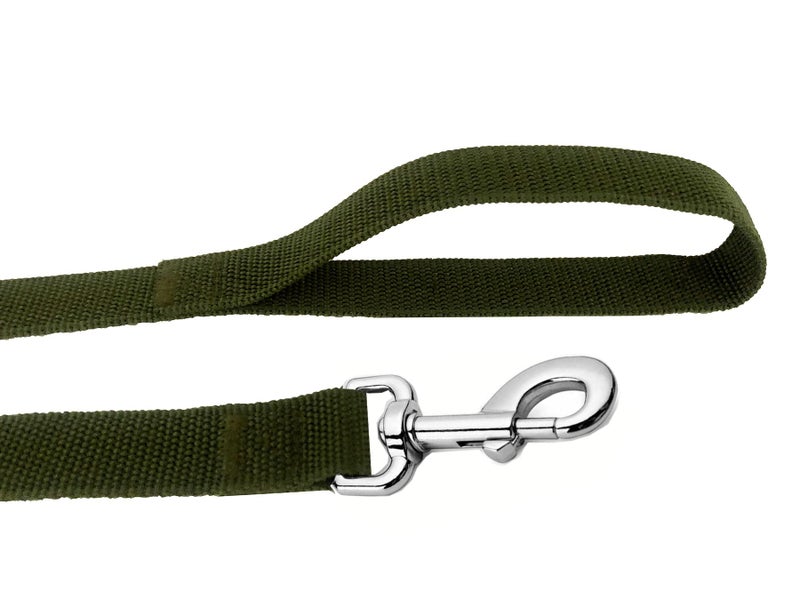 MANDAO Strong Nylon Dog Leash, 4FT/ 5 FT/ 6FT Dog Leashes for Medium Large Dogs(5FT, Green) - Image 3